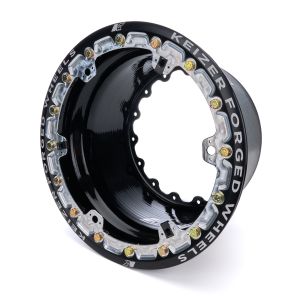 KEIZER ALUMINUM WHEELS, INC. #W159FBLB Outer Wheel Half 15x9 Wide 5 Forge Beadlock BK