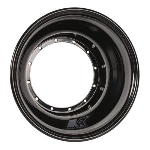 KEIZER ALUMINUM WHEELS, INC. #106B Wheel Half 12-Blt 10in x 6in Black