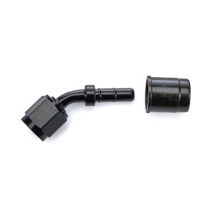 FRAGOLA #3104504 #4 45-Deg Crimp Hose Fitting