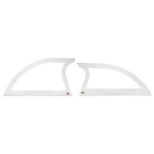 DOMINATOR RACE PRODUCTS #805-AL-WH Aluminum Sails White Pair Open Style