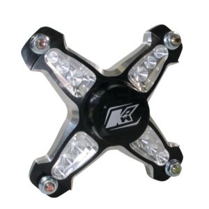 KEIZER ALUMINUM WHEELS, INC. #10P4-LH Front Hub 4 Pin Micro LH w/Bearing Black