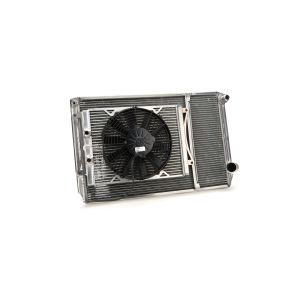 FLUIDYNE PERFORMANCE #MGM.SLM.CLOSED Radiator Dbl 29x18 W/Oil Cooler Fan w/o Fill