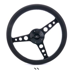 GRANT #1927-1 Billet Classic Series Black Wheel Ford Logo