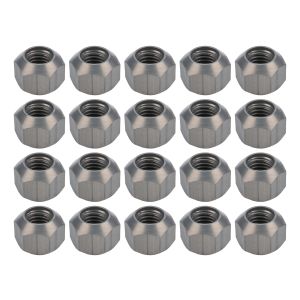 ALLSTAR PERFORMANCE #ALL44097-20 Lug Nuts 5/8-11 Alum HC Dbl Chamfer 20pk
