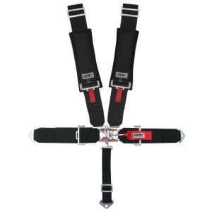 CROW SAFETY GEAR #11004-2 2X2 5-Way Latch & Link Harness BI/W/A Lap Belt