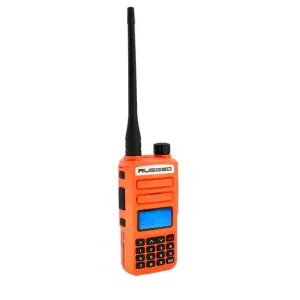 RUGGED RADIOS #GMR2-PLUS-ORN GMRS / FRS Handheld Radio Safety Orange