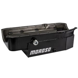 MOROSO #21326 SBC 8qt CT Oil Pan - RH Dipstick 80-85