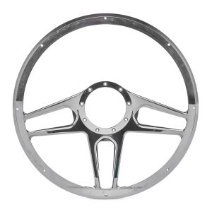 BILLET SPECIALTIES #BC34051 Steering Wheel 1/2 Wrap 15.5in Tec 5 Black