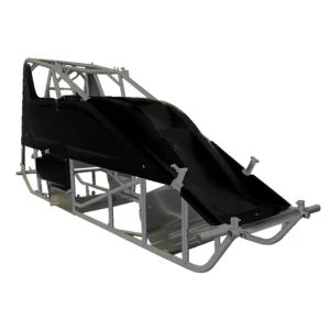 TRIPLE X RACE COMPONENTS #SC-CH-1001872HOPT17 Sprint Car Kit B X-Wedge Black Inside Rail Body