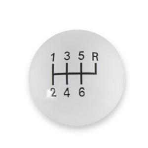 HURST #1630040 Classic 6-Speed Shift Knob White (3/8-16)