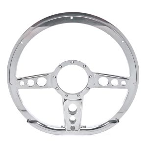 BILLET SPECIALTIES #29427 Steering Wheel 14in D- Shape Trans Am Polished