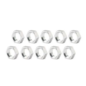 ALLSTAR PERFORMANCE #ALL18296-10 5/8-18 RH Alum Jam Nuts Thin O.D. 10pk
