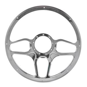 BILLET SPECIALTIES #BC34102 Steering Wheel 1/2 Wrap 15.5in Win Lite Black