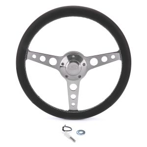 GRANT #1922-2 Billet Classic Series Black Wheel Chevy Logo