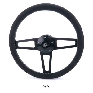 GRANT #1917-1 Billet Classic Series Black Wheel Ford Logo