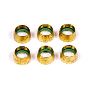 AEROQUIP #FCM2430 -6 Replacement A/C Brass Sleeves (6 pk)