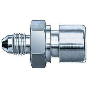 AEROQUIP #FCM2937 #4 To 3/8-24 Inverted Female Steel Adapter
