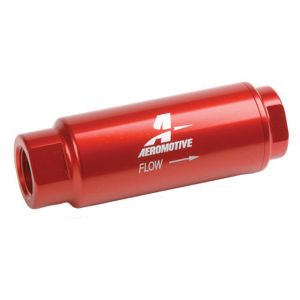 AEROMOTIVE #12303 Fuel Filter w/40-Micron Fabric Element