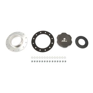 AEROMOTIVE #18727 Fillcap Screw-on 3in Dia 12-Bolt Flange - Black