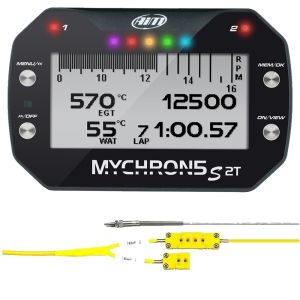 AIM SPORTS #XD2M5S2TEGTTRM1011U MyChron 5S 2T w/ EGT & Water Temp