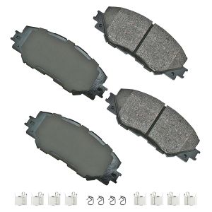 AKEBONO BRAKE CORPORATION #ACT1210A ProACT Ultra-Premium Bra ke Pads - Front