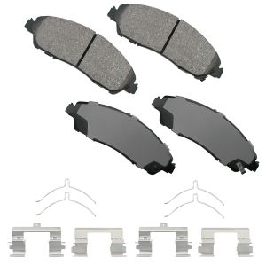 AKEBONO BRAKE CORPORATION #ACT1280 ProACT Ultra-Premium Bra ke Pads - Front