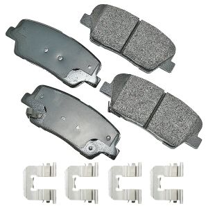 AKEBONO BRAKE CORPORATION #ACT1284B Brake Pad Rear Hyundai Santa Fe 10-16