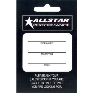 ALLSTAR PERFORMANCE #ALL040 Allstar Hang Tag 100 Pack