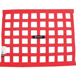 ALLSTAR PERFORMANCE #ALL10287 Window Net Border Style 18 x 24 SFI Red