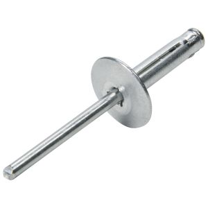 ALLSTAR PERFORMANCE #ALL18060 Lg Hd Rivet 250Pk Silver Flange Type Alum Mandrel