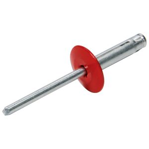 ALLSTAR PERFORMANCE #ALL18062 Lg Hd Rivet 250Pk Red Flange Type Alum Mandrel