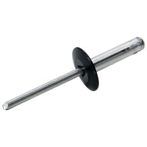 ALLSTAR PERFORMANCE #ALL18063 Lg Hd Rivet 250Pk Black Flange Type Alum Mandrel