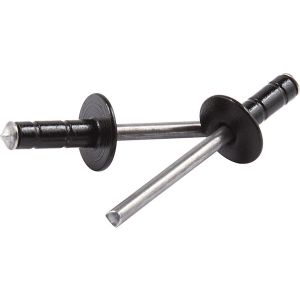 ALLSTAR PERFORMANCE #ALL18071 Med Hd Rivet Black 250pk Multi Grip Alum Mandrel