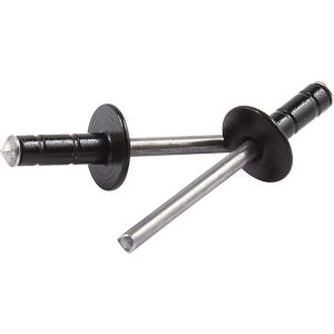 ALLSTAR PERFORMANCE #ALL18075 Med Hd Rivet Black 250pk Multi Grip Alum Mandrel