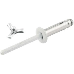 ALLSTAR PERFORMANCE #ALL18080 Sm Hd Rivet 250pk White Flange Type