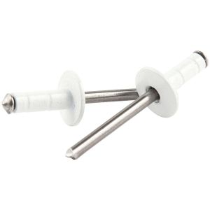 ALLSTAR PERFORMANCE #ALL18092 Med Hd Rivet White 250pk Multi Grip