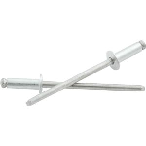 ALLSTAR PERFORMANCE #ALL18190 1/8in Alum Rivet Silver 500Pk  1/8in-1/4in