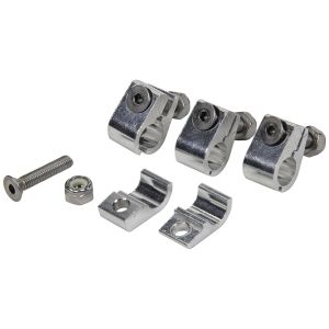 ALLSTAR PERFORMANCE #ALL18323 2pc Alum Line Clamps 3/8in 4pk