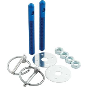 ALLSTAR PERFORMANCE #ALL18482 Alum Hood Pin Kit 3/8in Blue