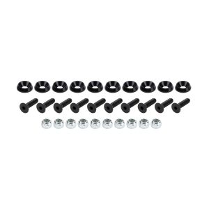 ALLSTAR PERFORMANCE #ALL18629 Countersunk Bolts 1/4in w/ 3/4in Washer Blk 10pk