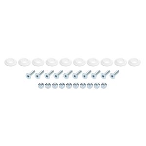 ALLSTAR PERFORMANCE #ALL18681 Countersunk Bolt Kit White 10pk
