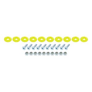 ALLSTAR PERFORMANCE #ALL18688 Countersunk Bolt Kit Fluorescent Yellow 10pk