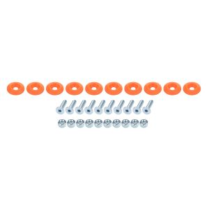 ALLSTAR PERFORMANCE #ALL18689 Countersunk Bolt Kit Fluorescent Orange 10pk