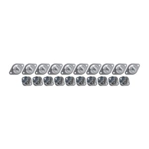 ALLSTAR PERFORMANCE #ALL19113 Flush Hd S/E Fasteners 7/16 .500in 10pk Alum