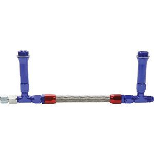 ALLSTAR PERFORMANCE #ALL26154 Fuel Line Kit 9-5/16in Std Holley -6AN Blue