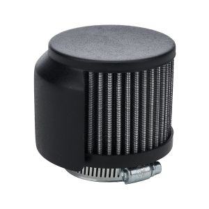 ALLSTAR PERFORMANCE #ALL36225 V/C Breather w/ Shield Black 1-3/8in