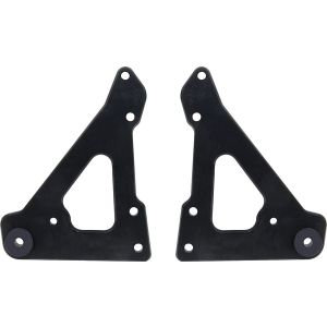 ALLSTAR PERFORMANCE #ALL38145 Front Motor Plate 2pc w/ Bushings Black
