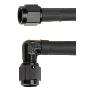 ALLSTAR PERFORMANCE #ALL48405 Coated Braided Line 30in #4 Hose -4 90 Deg/-4 Str