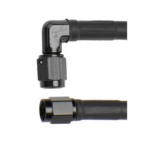 ALLSTAR PERFORMANCE #ALL48419 Coated Braided Line 24in #3 Hose -3 90 Deg/-3 Str