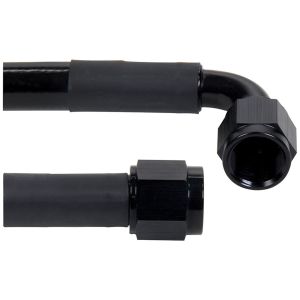 ALLSTAR PERFORMANCE #ALL48466-36 Coated Braided Line 36in #6 Hose -6 Str/-6 90 Deg